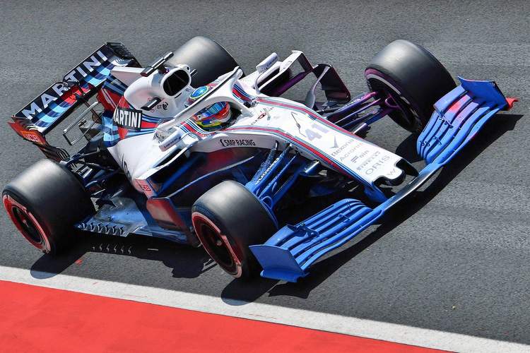The Williams team tested a 2019 wing this past year