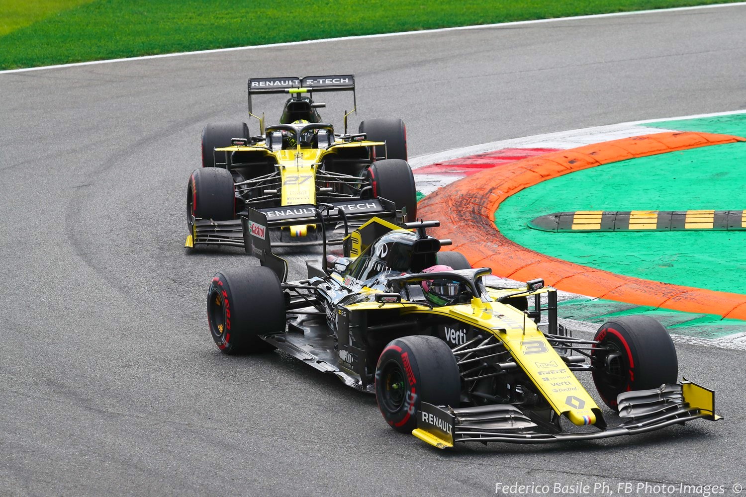 The Renaults at Monza Sunday