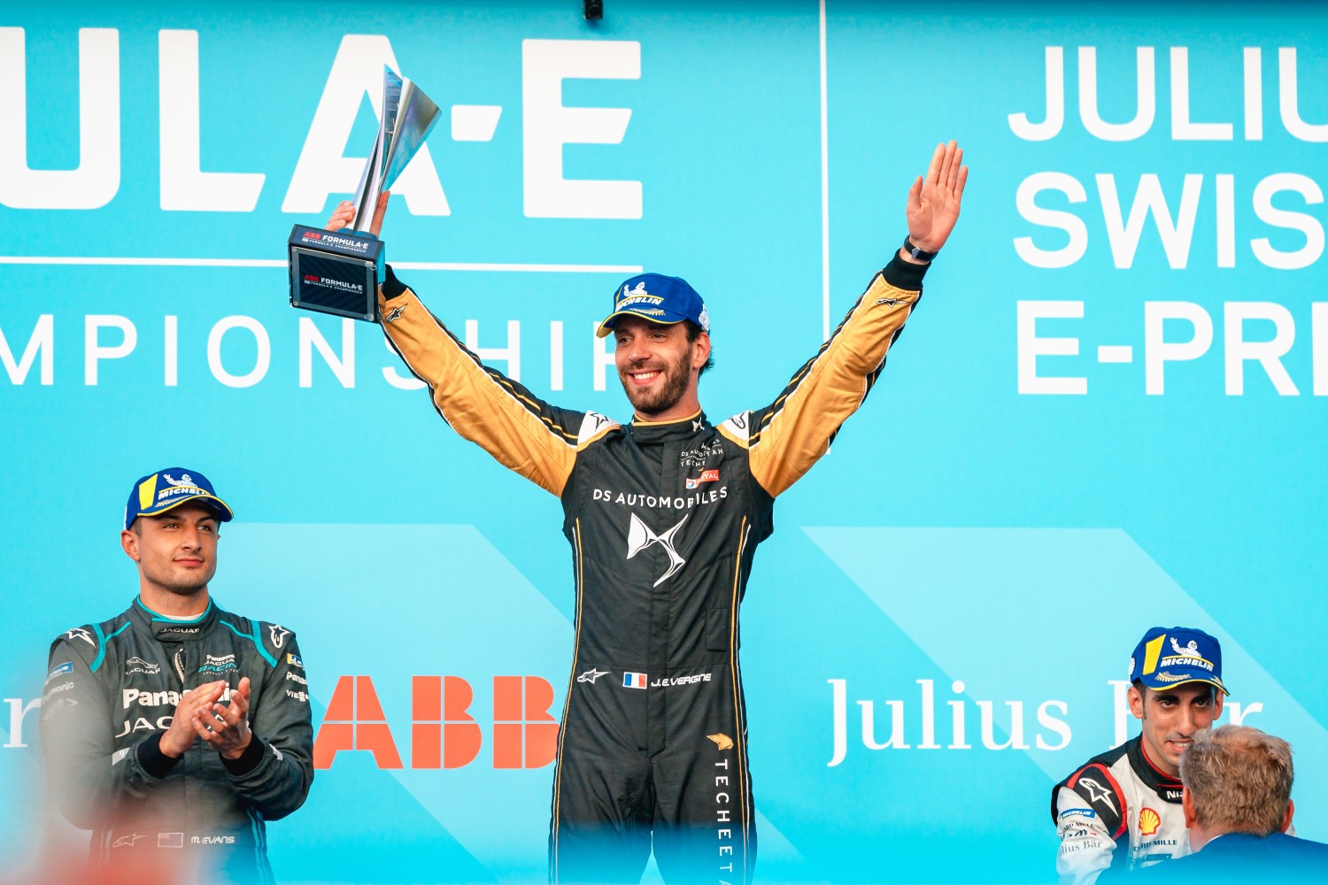 Jean-Eric Vergne drives in Formula E now