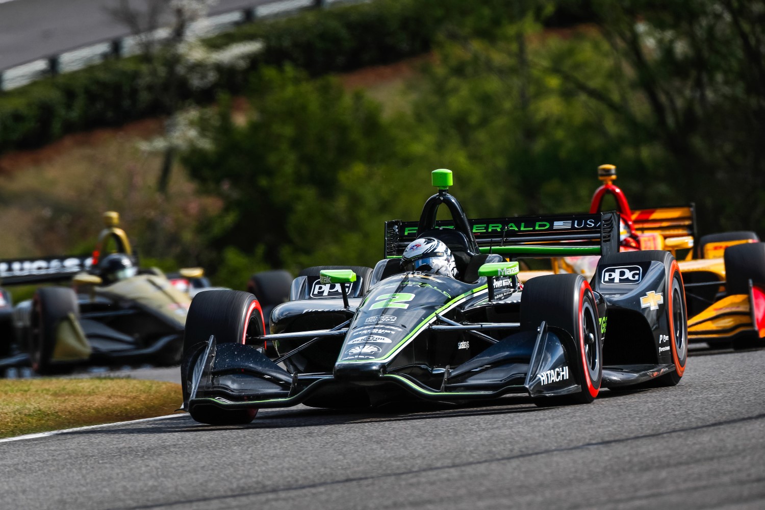 Newgarden battles Hunter-Reay