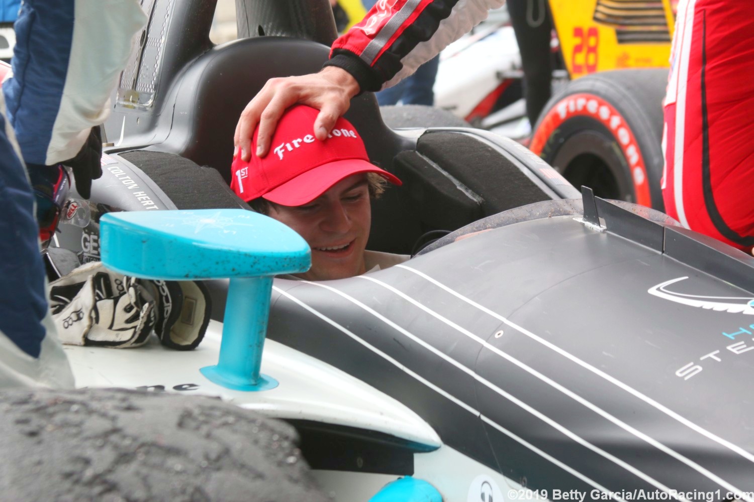 Colton Herta after winning at COTA