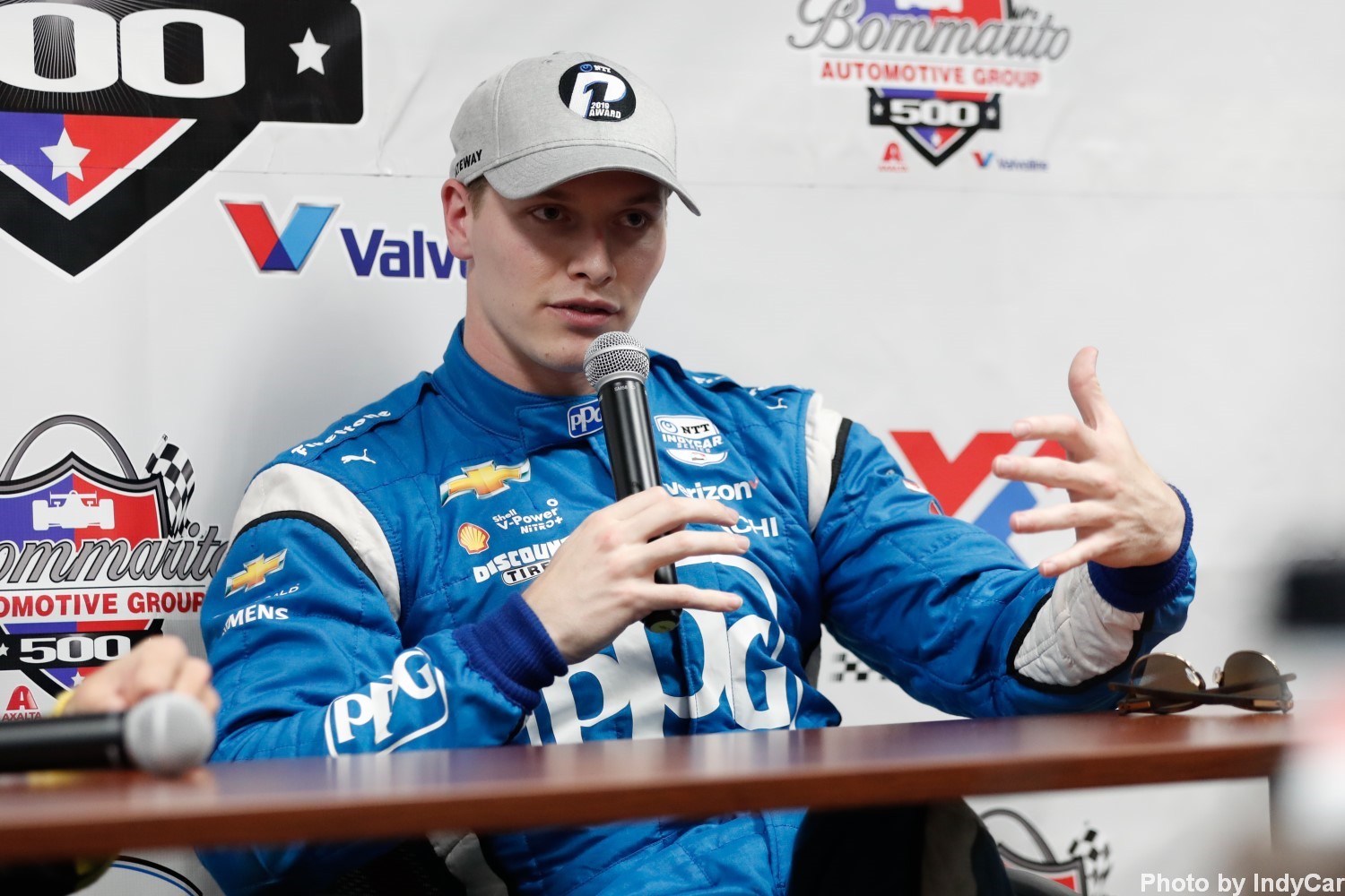 Newgarden tense under pressure