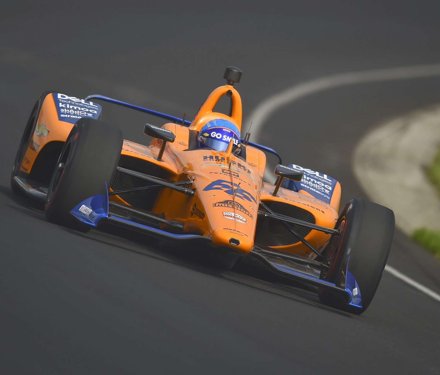 Alonso in the dog slow McLaren F1 prepared 2019 IndyCar