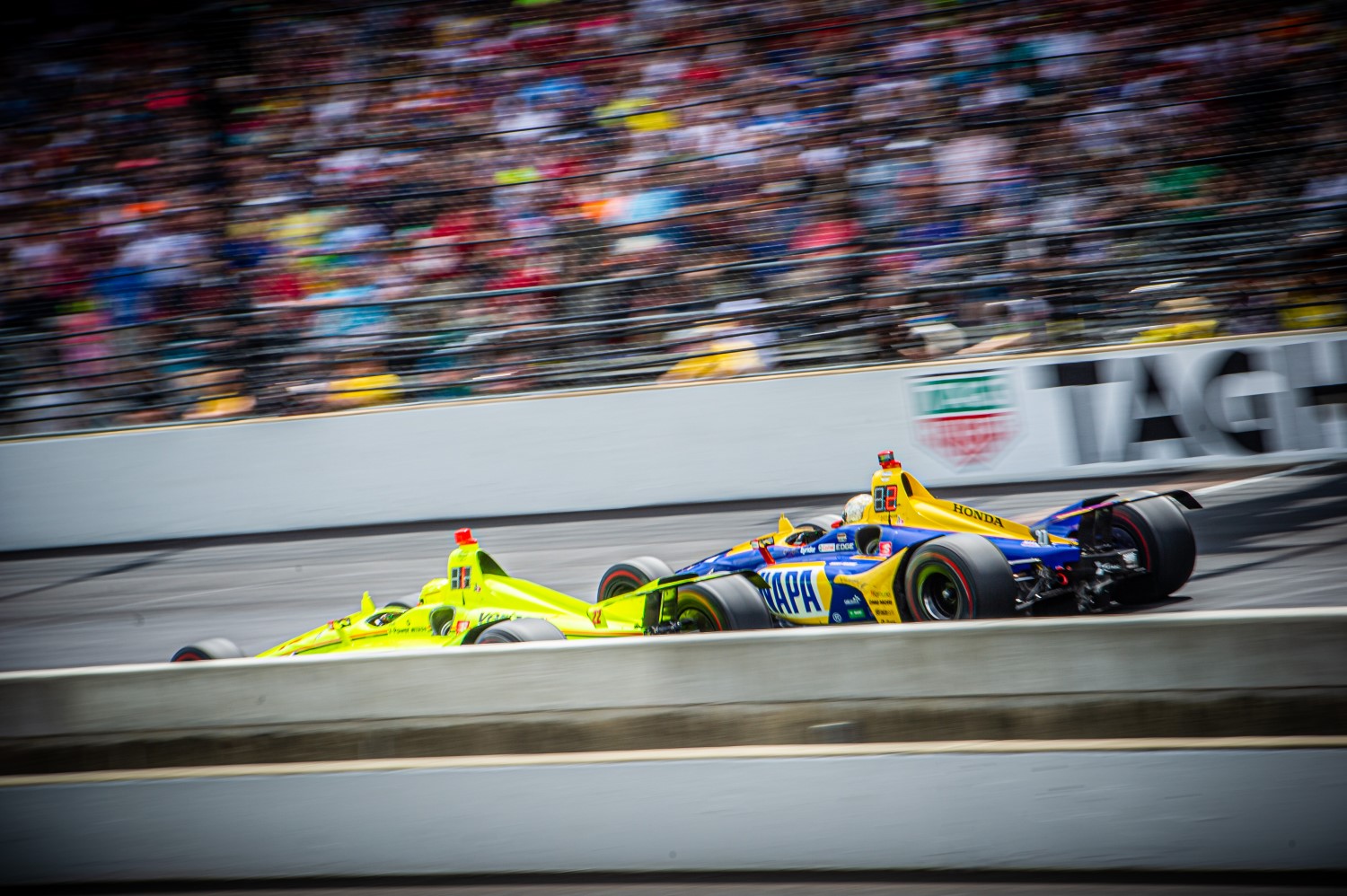 Pagenaud and Rossi put on a show at Indy