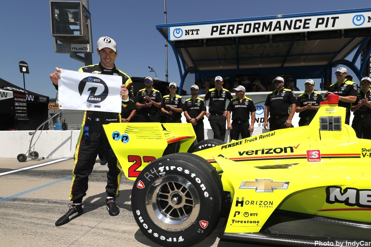 Newgarden was miffed that his teammate Pagenaud stole the pole