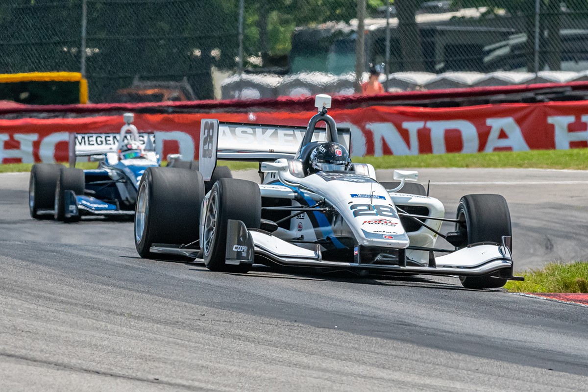 Indy Lights action at Mid-ohio