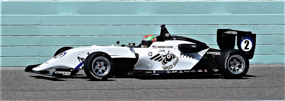 Keane topped the old USF2000 cars