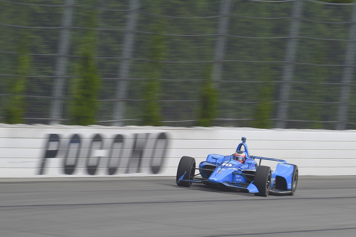 Felix Rosenqvist last season at Pocono Raceway 