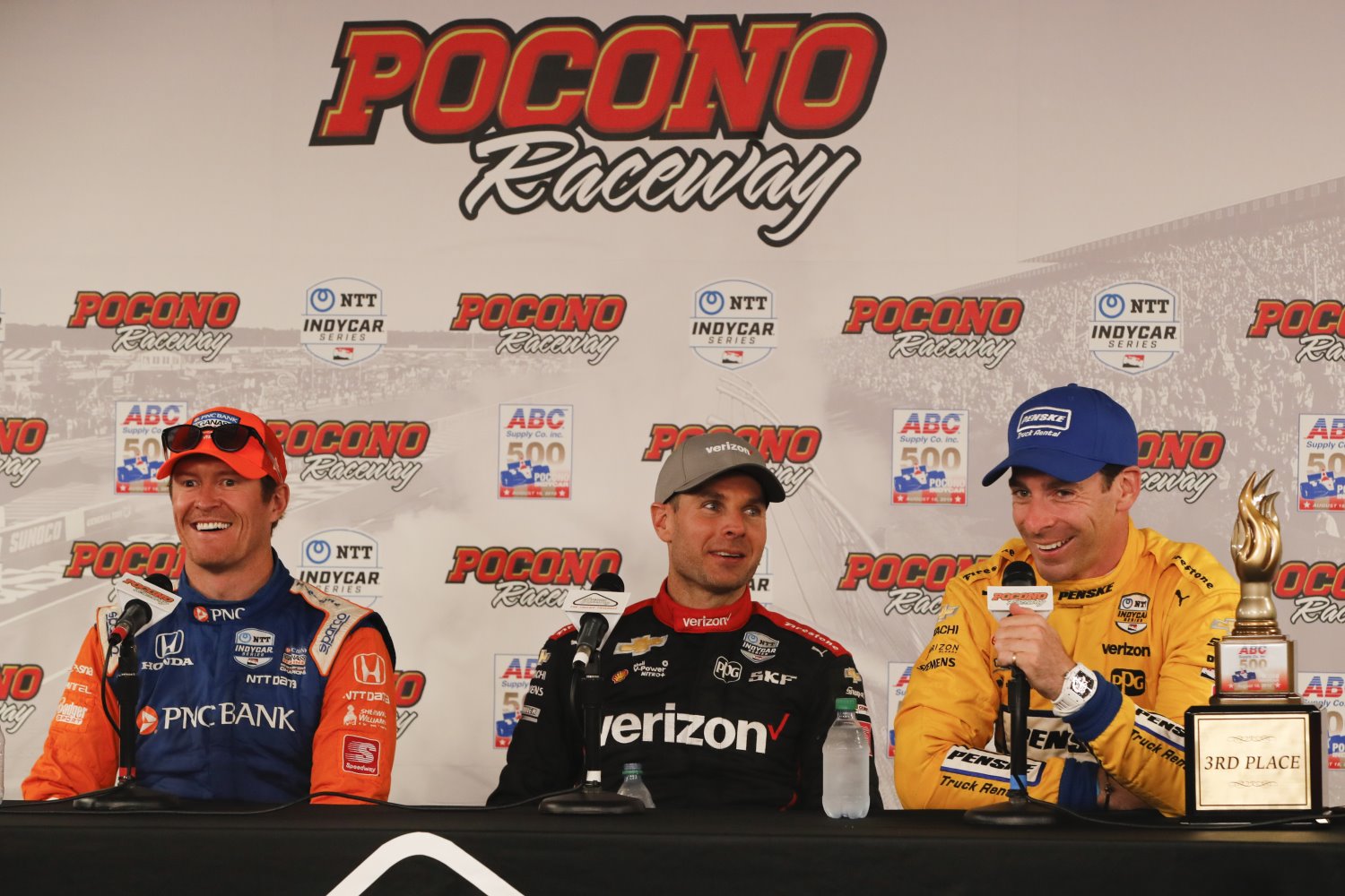 From left, Dixon, Power and Pagenaud