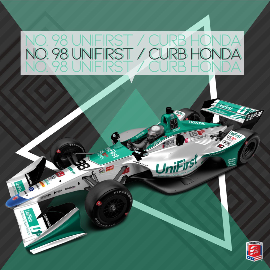 Marco Andretti colors for 2 races