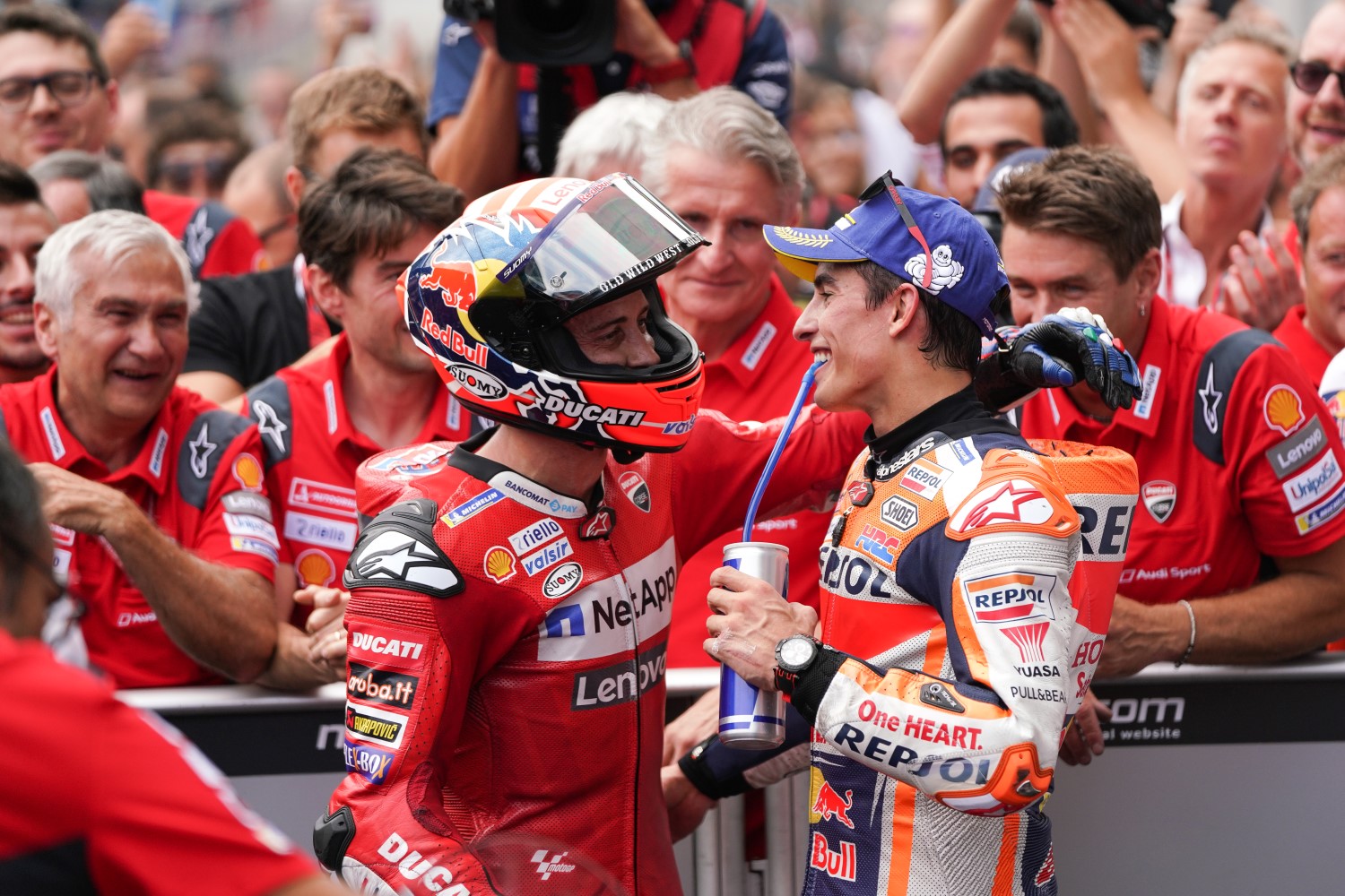 Dovizioso and Marquez congratulate each other on great battle