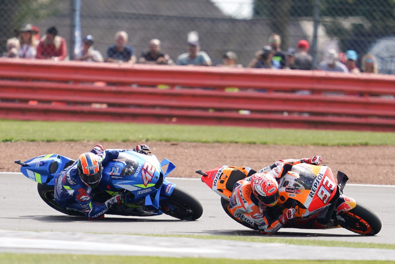 It was a race long battle between Marquez and Rins