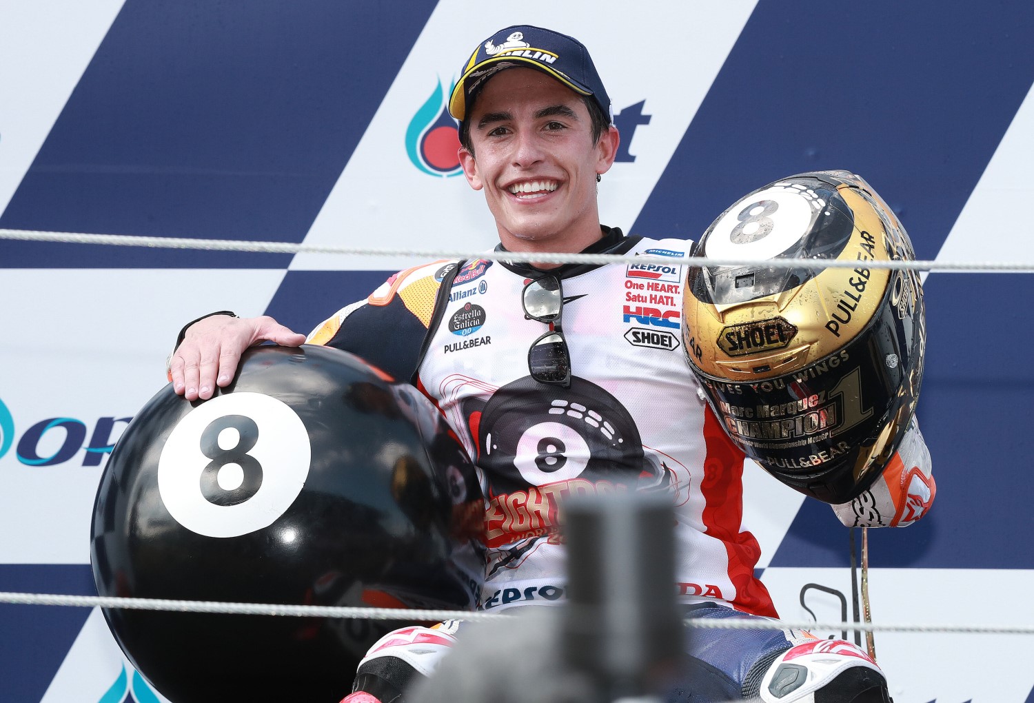 Marquez celebrates his 8th World Title