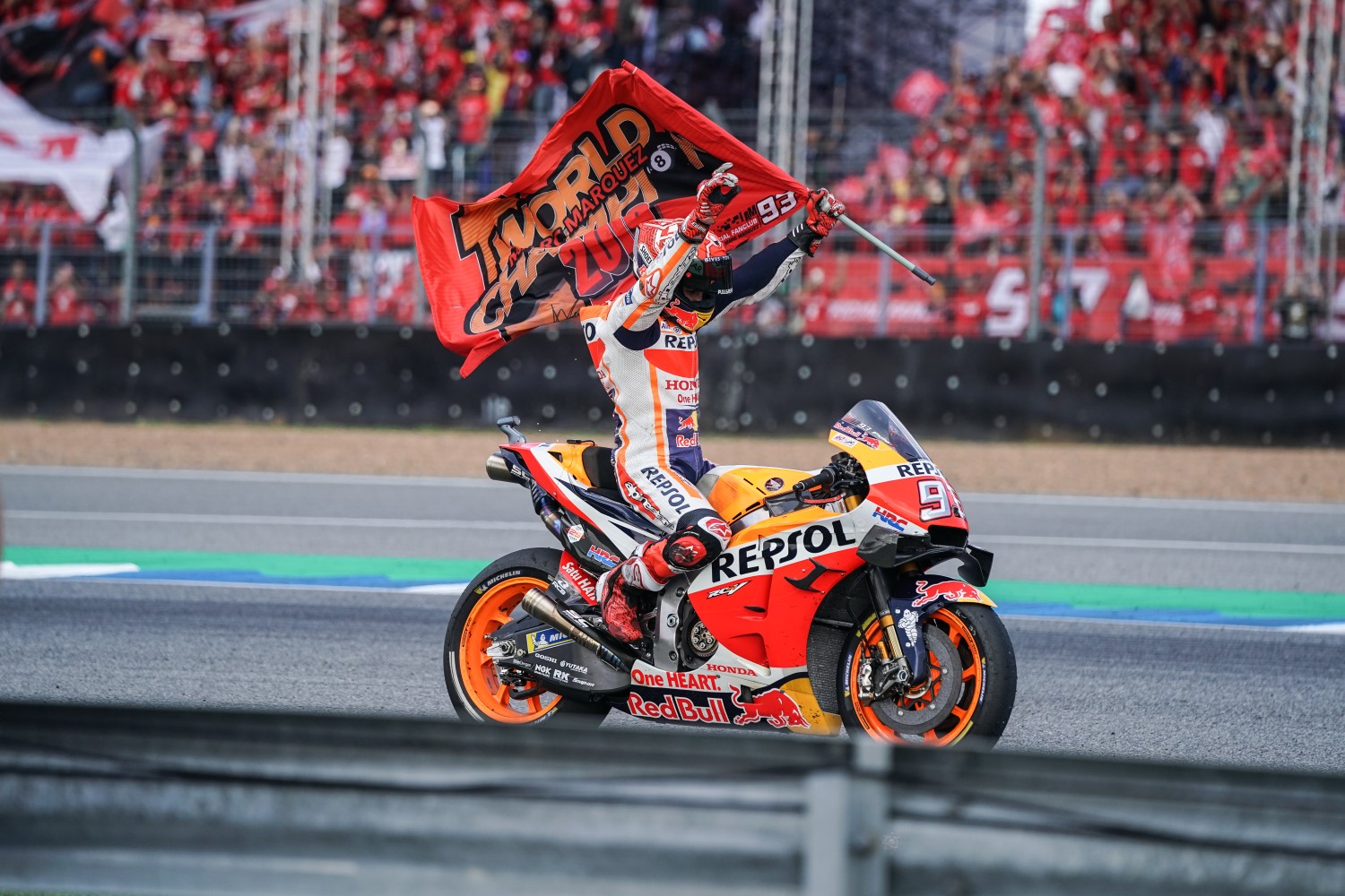 Marquez celebrates