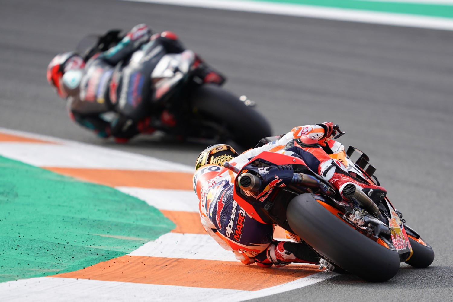 Marquez chases Quartararo for the lead