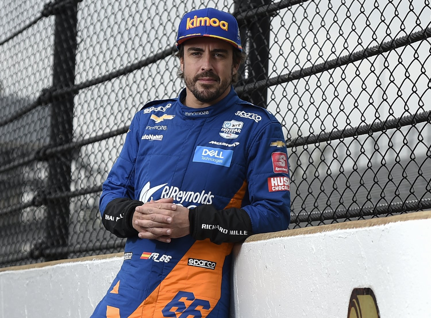 Alonso at Indy last month