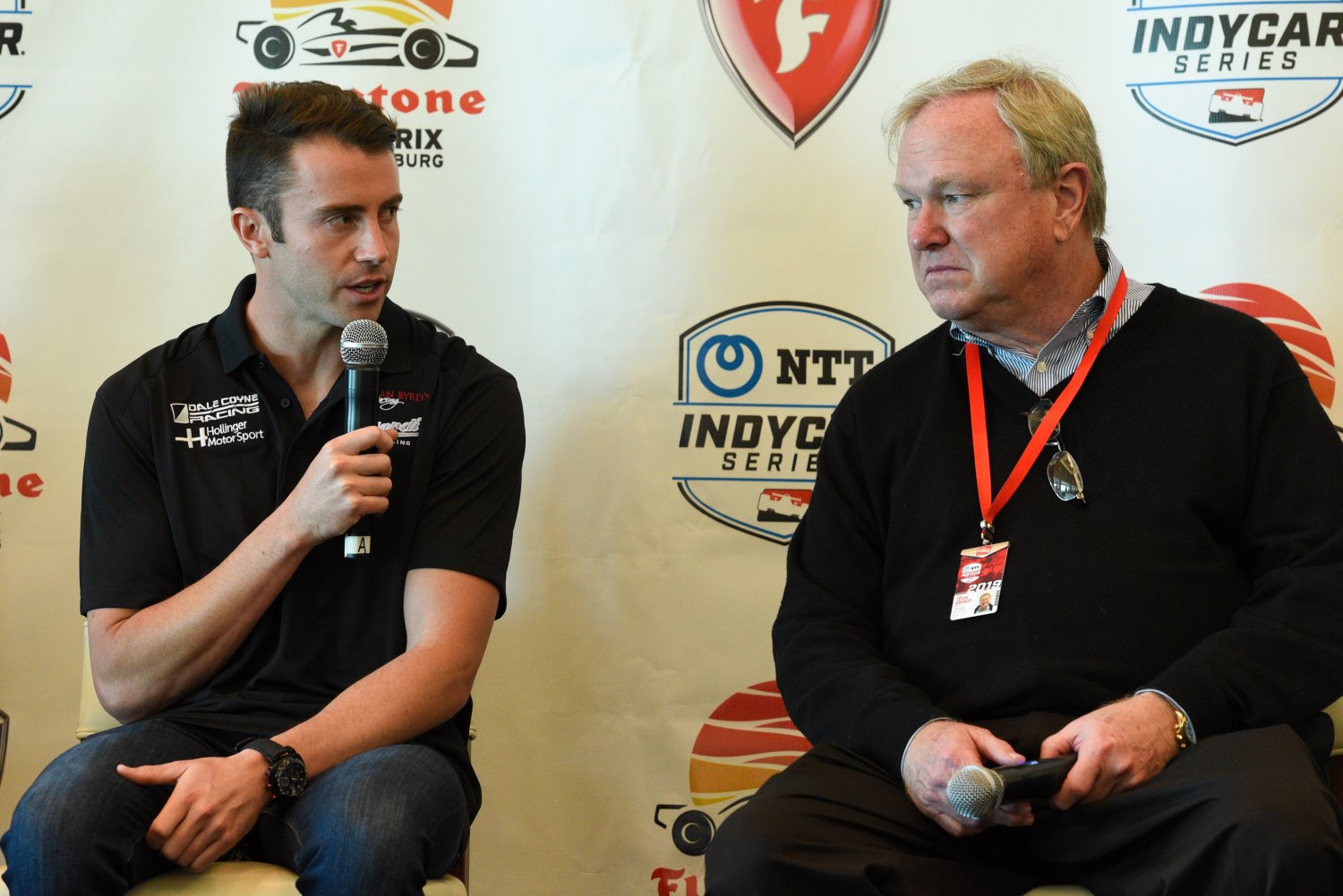 James Davison and IndyCar team owner Dale Coyne