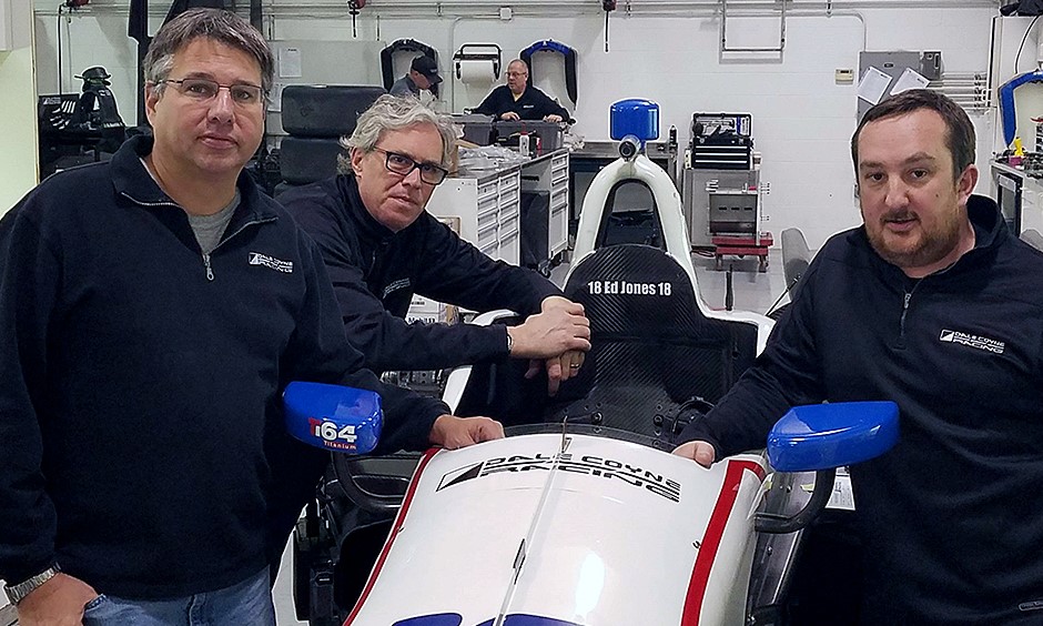 Dale Coyne's strong engineering staff of Hampson, Cannon and Boisson