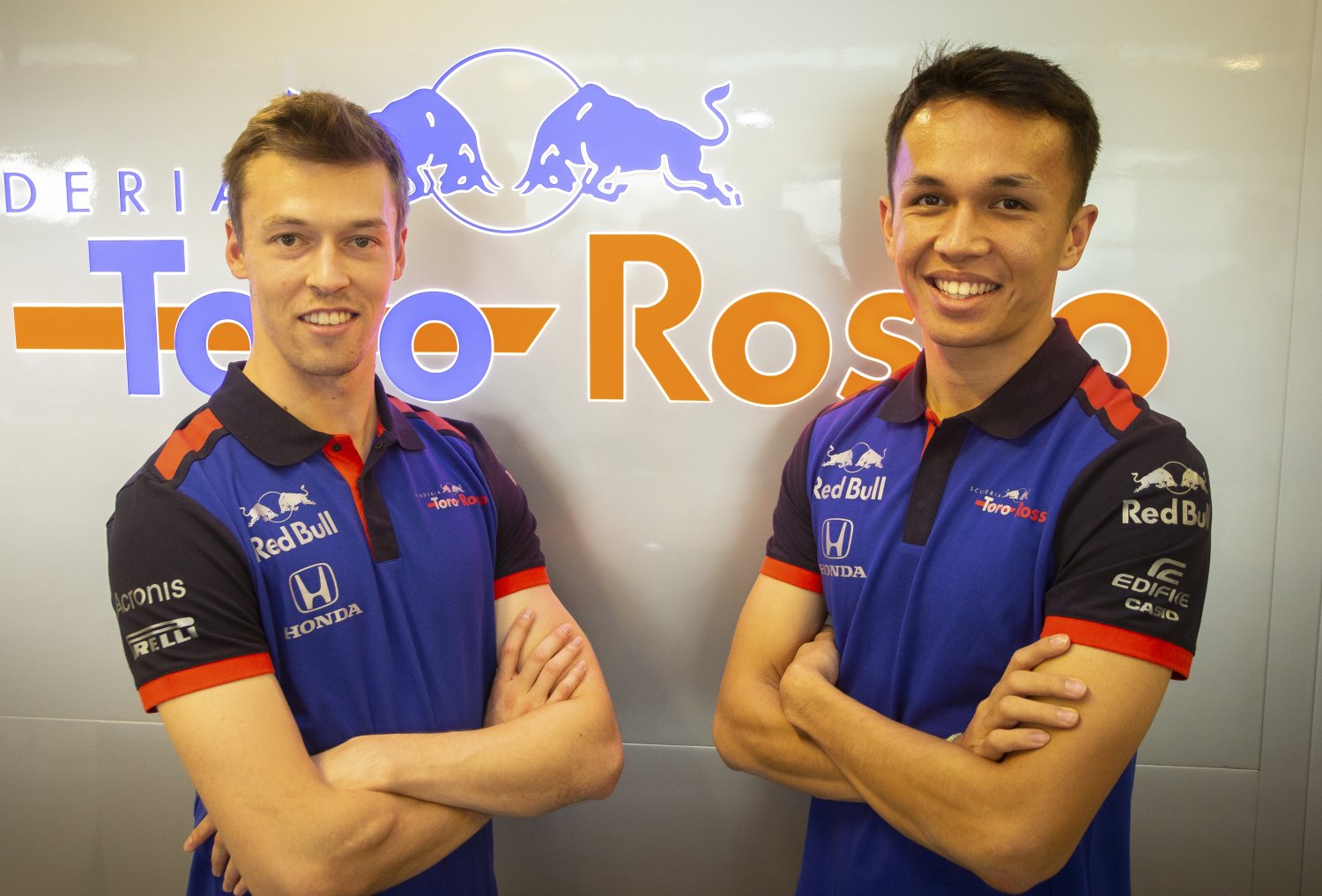 Kvyat and Albon