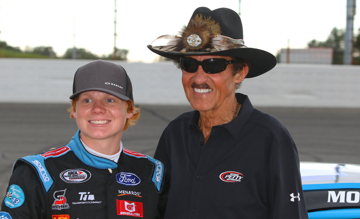 Moffitt and grandfather Richard Petty