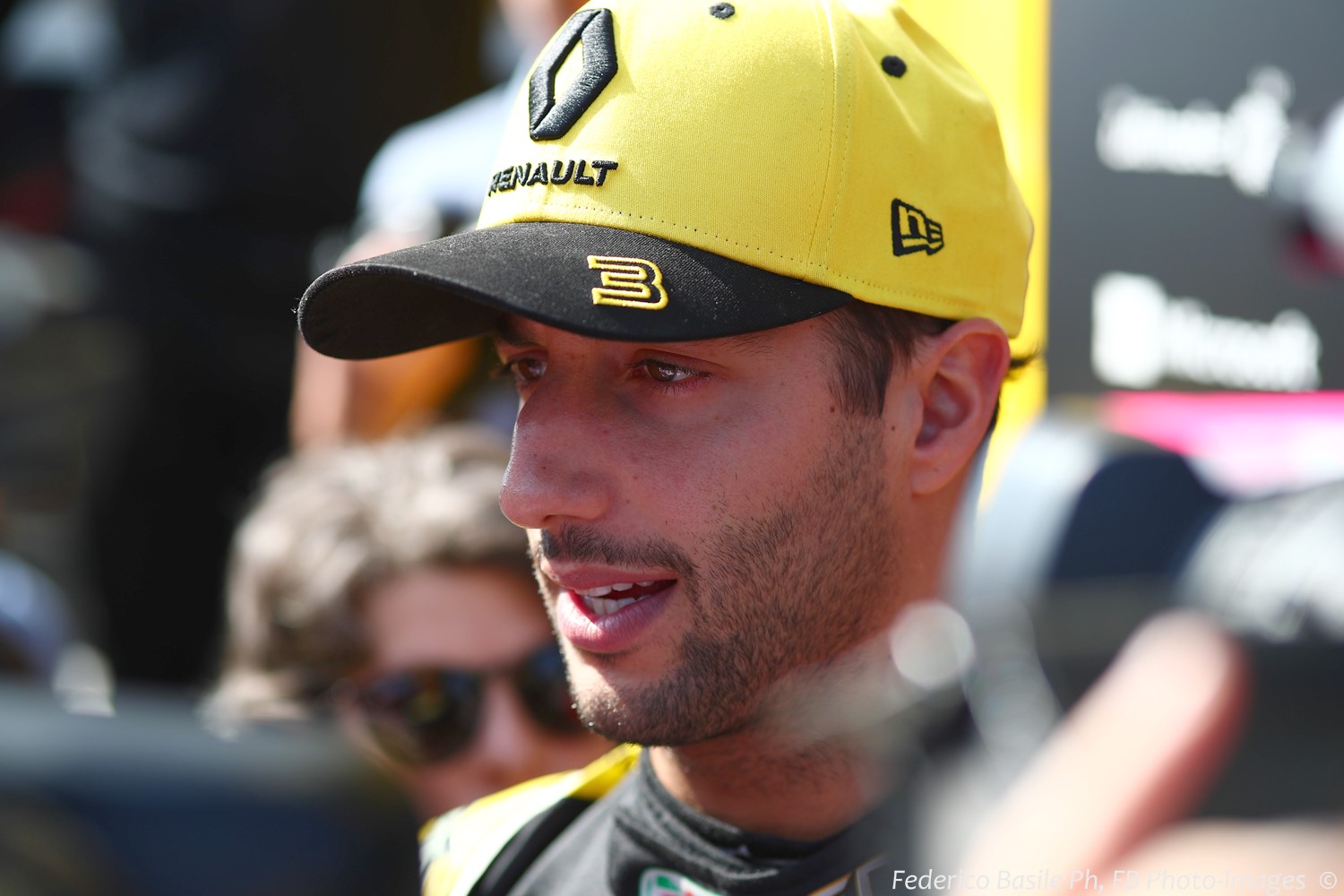 Ricciardo was not smiling on this day