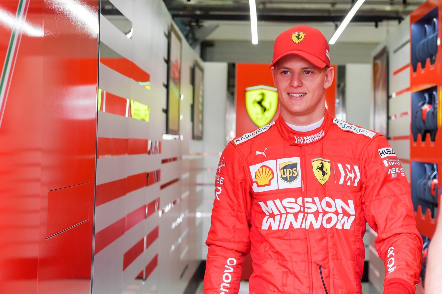 Mick Schumacher's laps have been limited due to rain