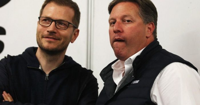 Seidl with McLaren boss Zak Brown