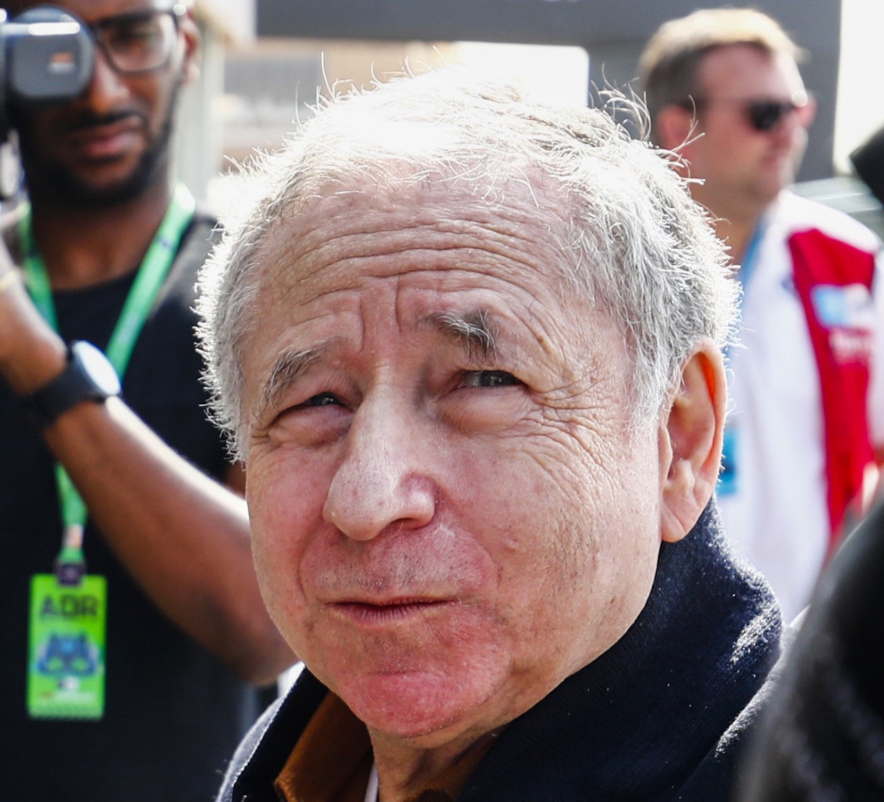 Jean Todt, FIA President talks to Tatiana Calderon (COL), DS TECHEETAH during the Ad Diriyah E-prix at Riyadh Street Circuit on December 16, 2018 in Riyadh Street Circuit, Saudi Arabia. (Photo by Sam Bloxham / LAT Images)