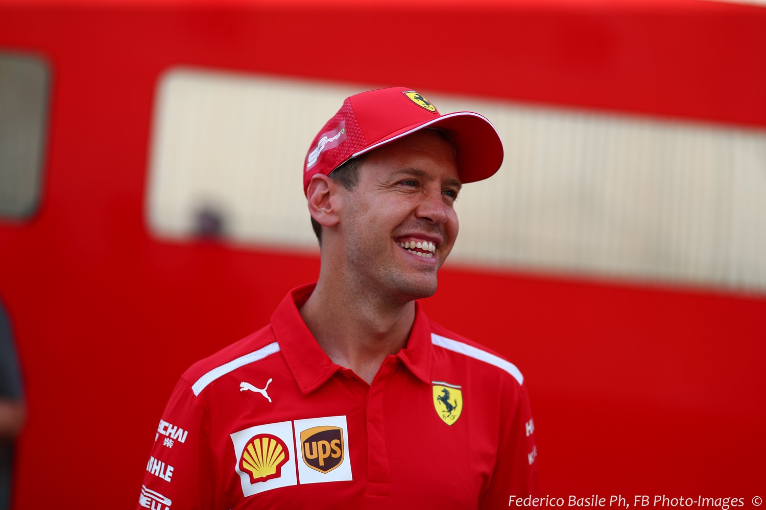 Vettel still smiling.....for now