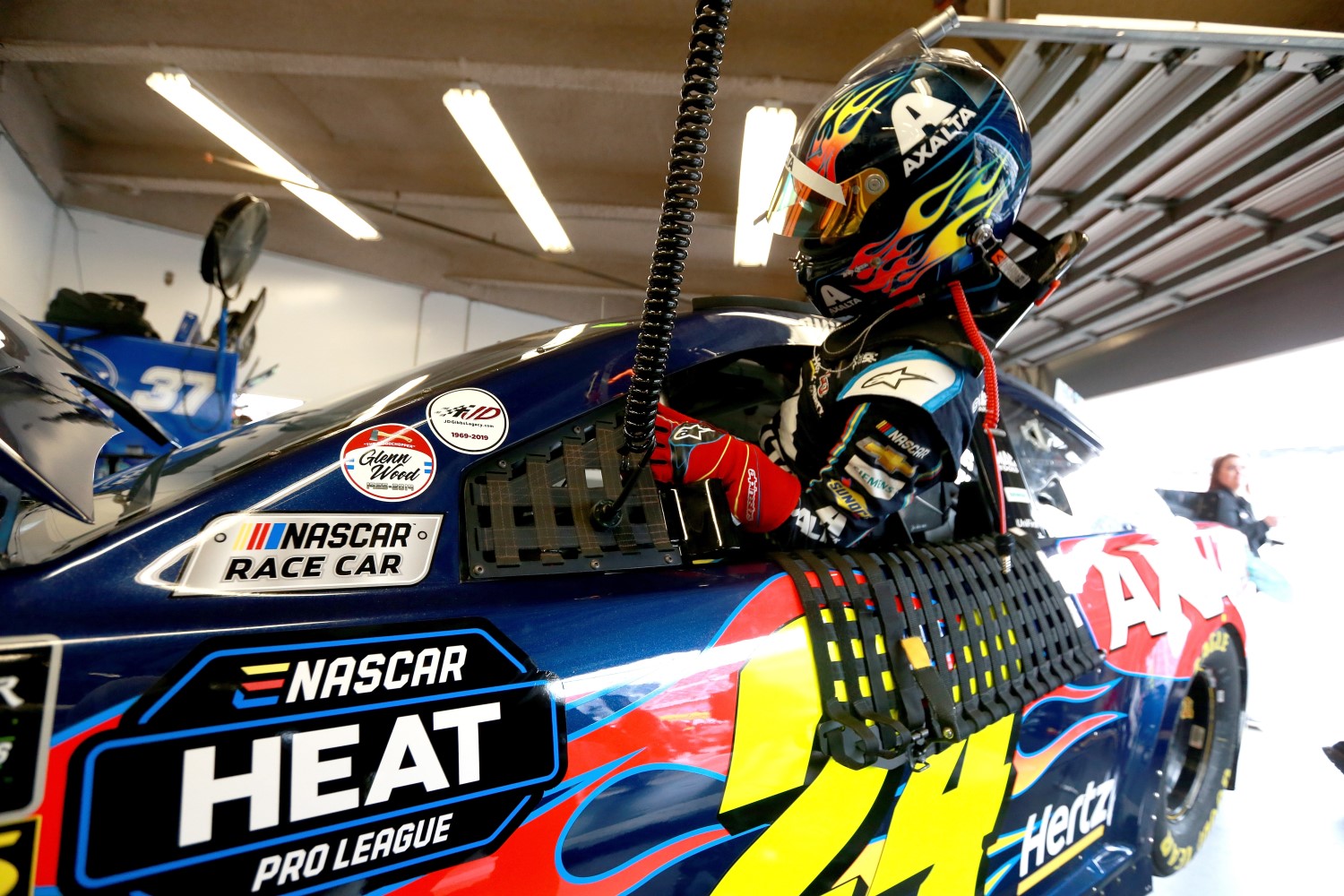 William Byron climbs into his #24 Chevy