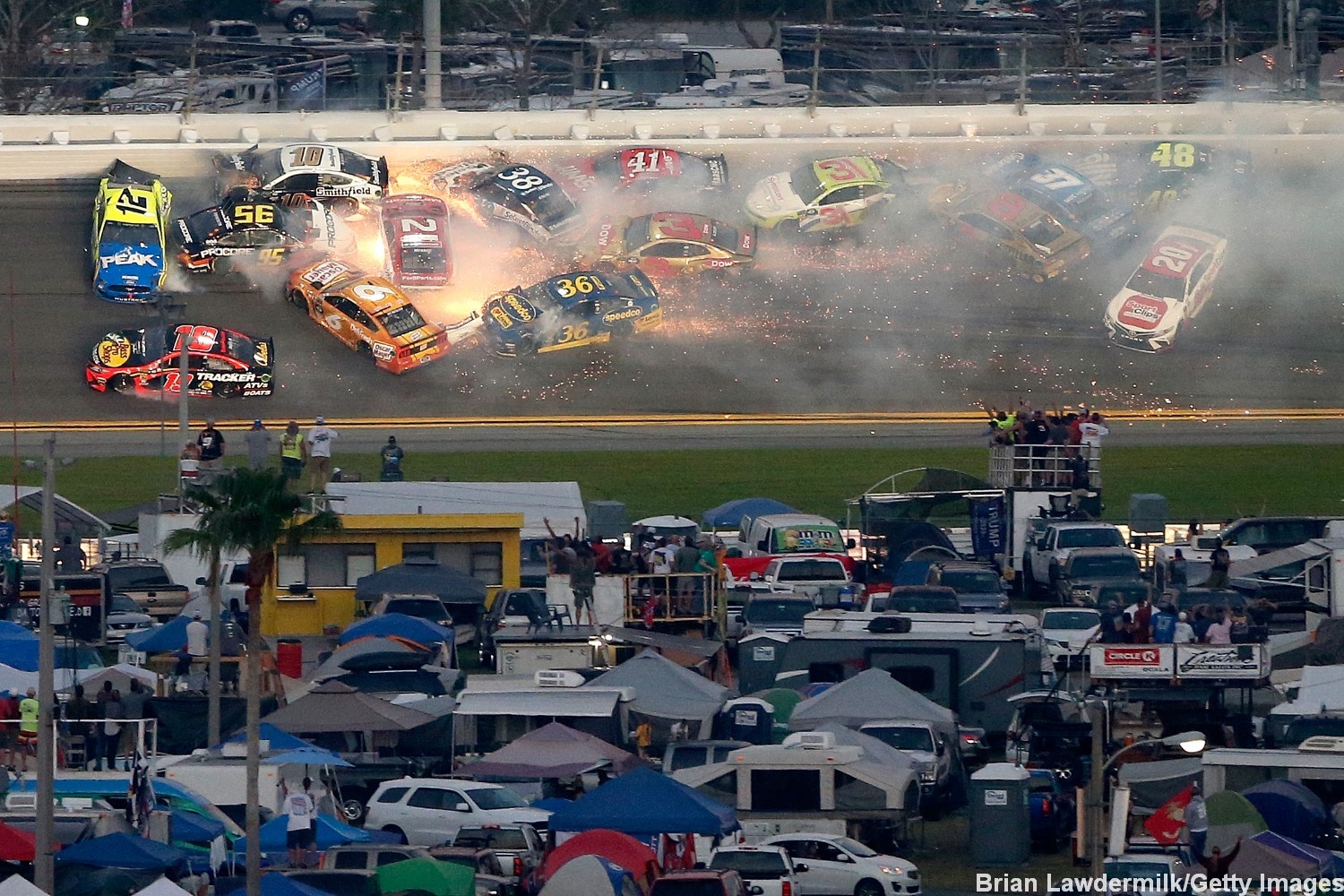 Crash at Daytona - NASCAR