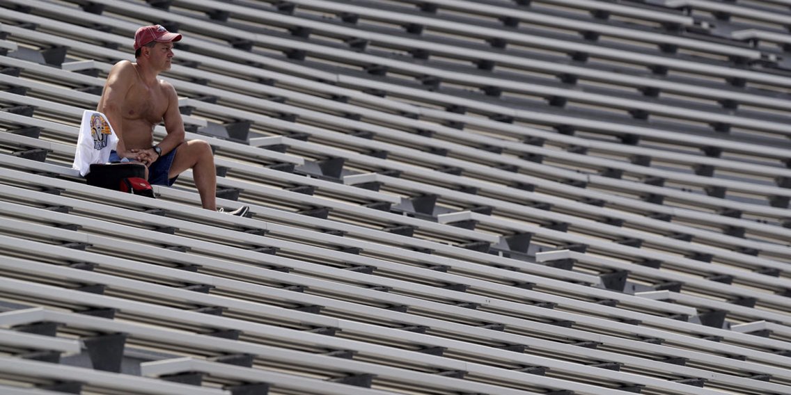 It's going to be so hot at Indy the July 4th weekend, most grandstands will look like this