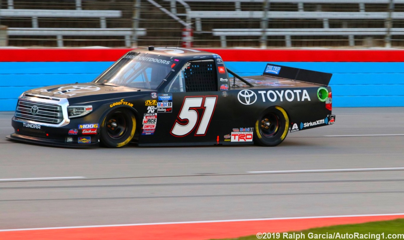 Greg Biffle won with the #51 Toyota at Texas