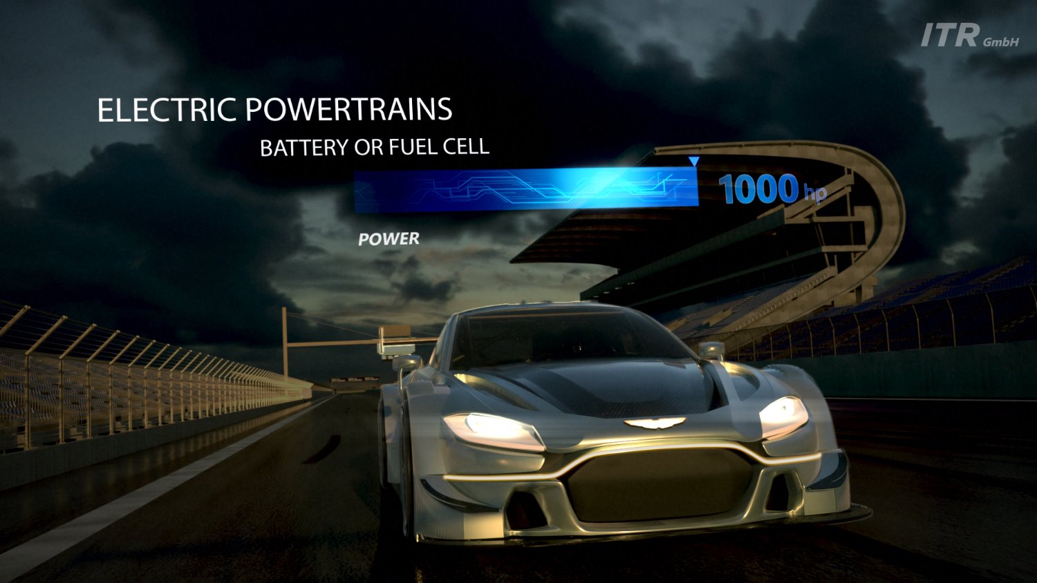 Peak power of 1000bhp available for brief periods