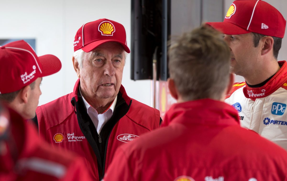 Roger Penske is on hand to watch his Supercar drivers destroy the IndyCar regulars