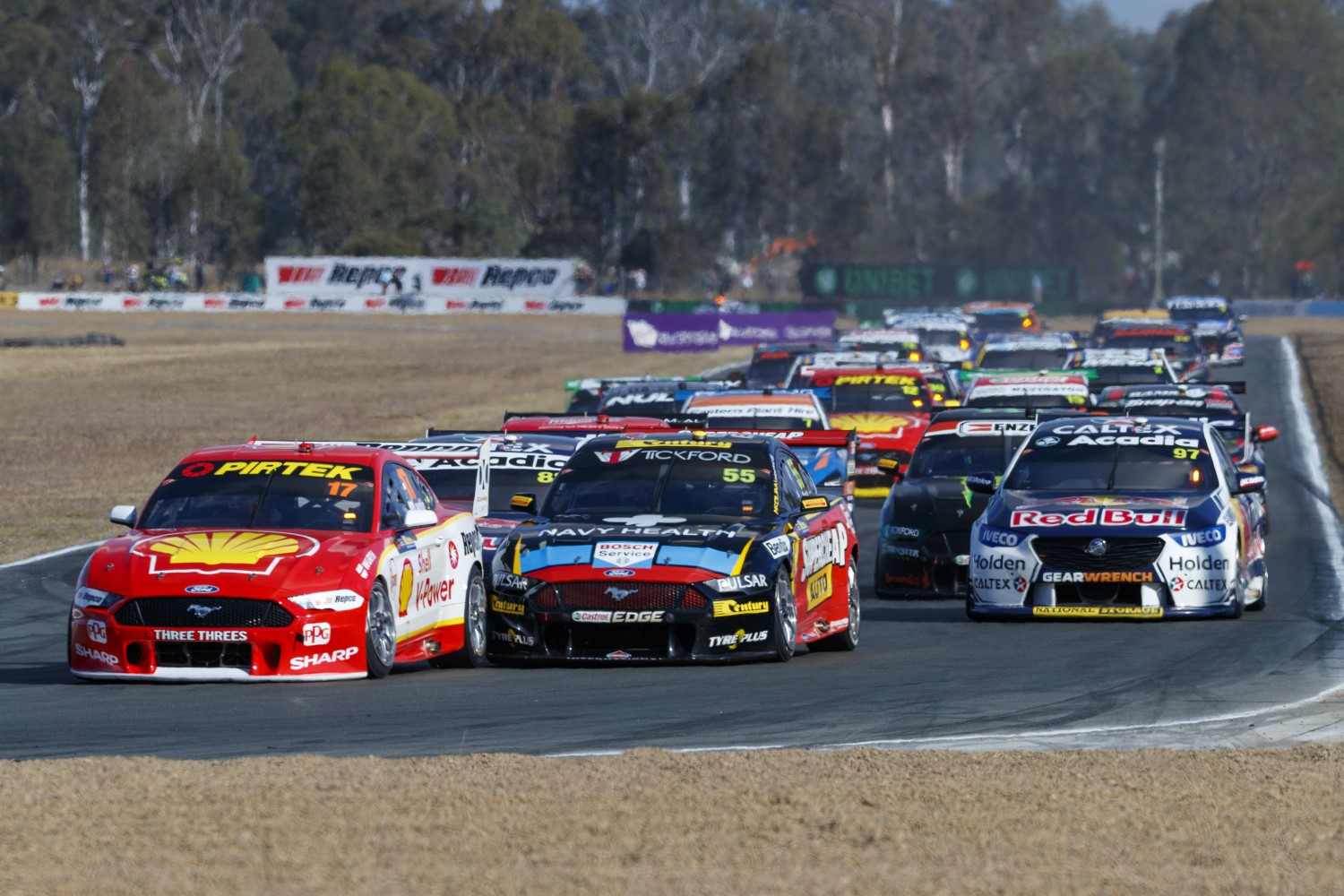 McLaughlin grabs lead at start