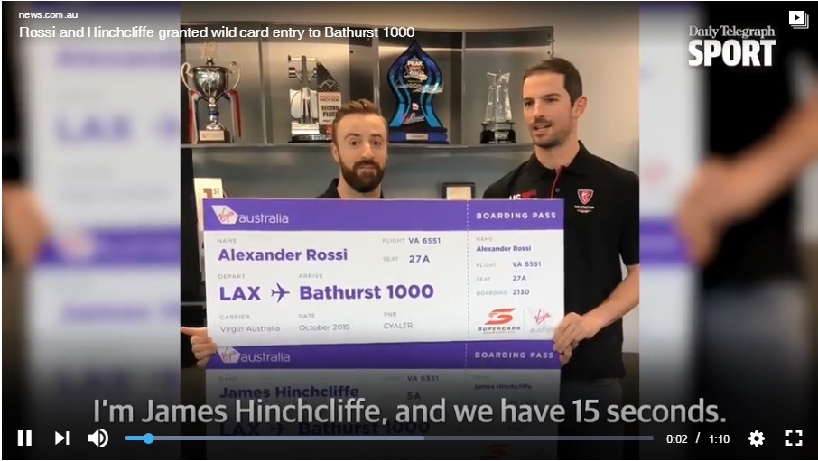 Hinchcliffe and Rossi have their plane tickets