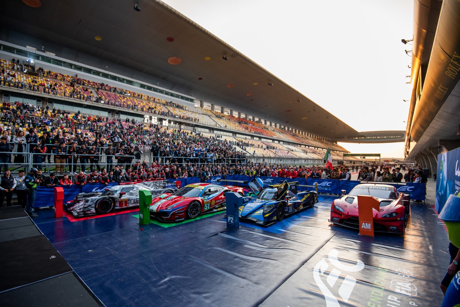 The winning cars in Parc Ferme