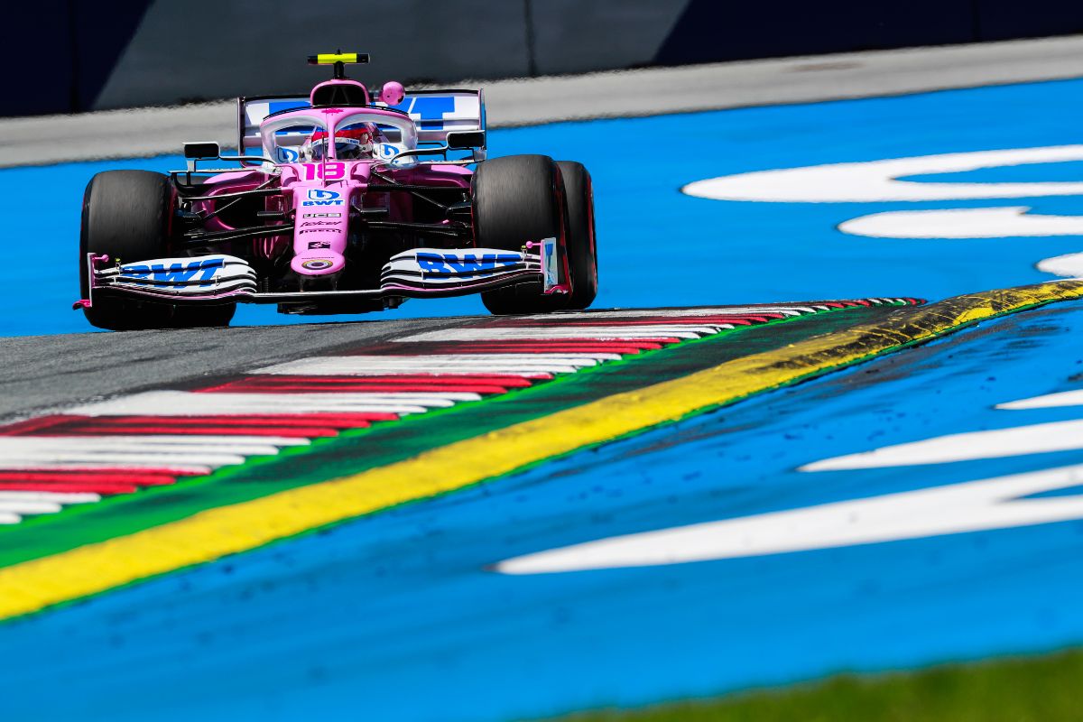 The pink Racing Point  Mercedes copy-cars are super quick