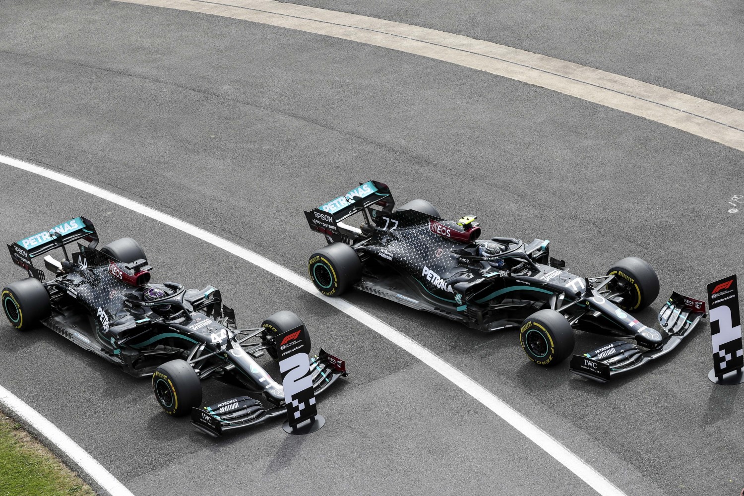 A Mercedes car will win, but which one?