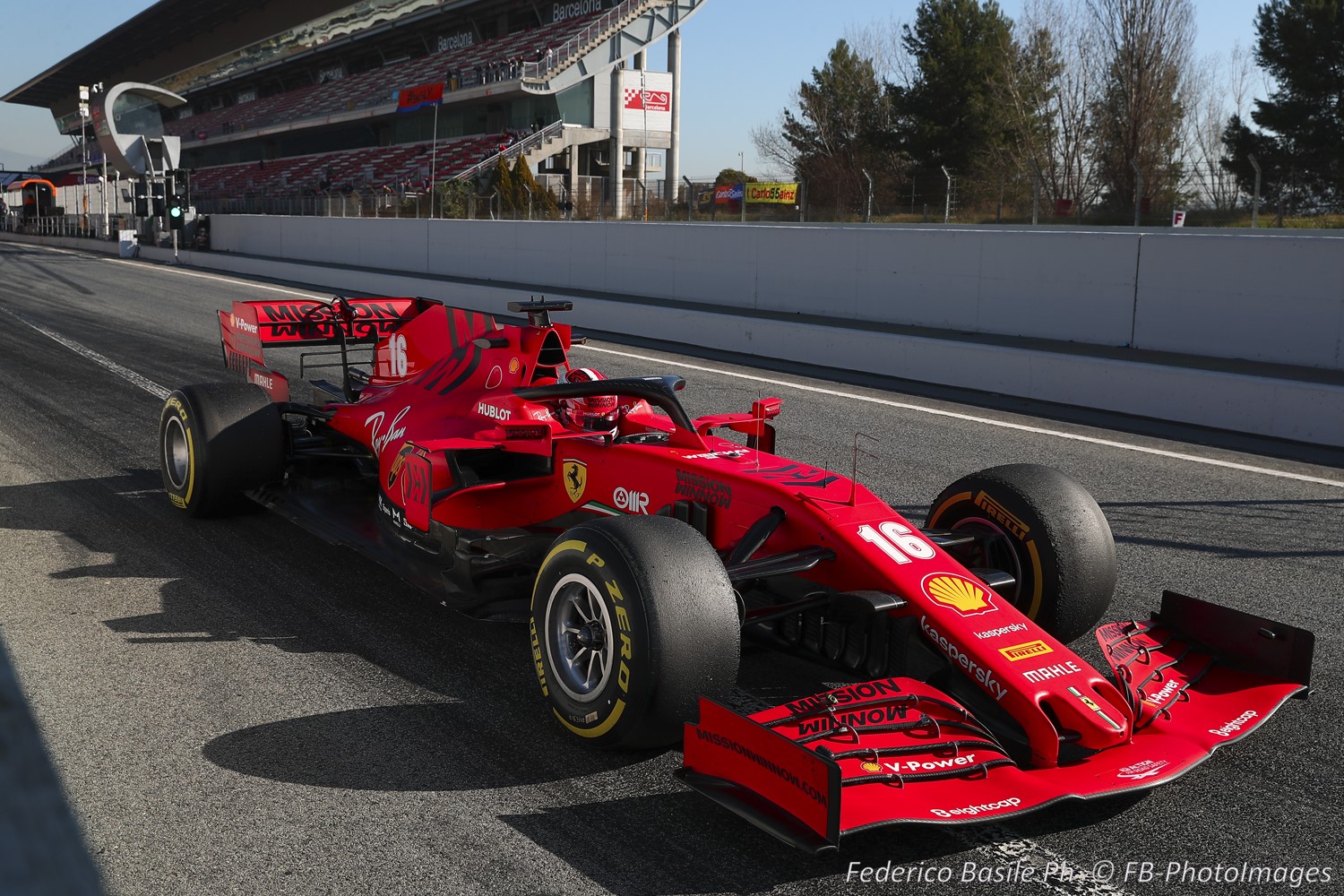 Charles Leclerc in Barcelona