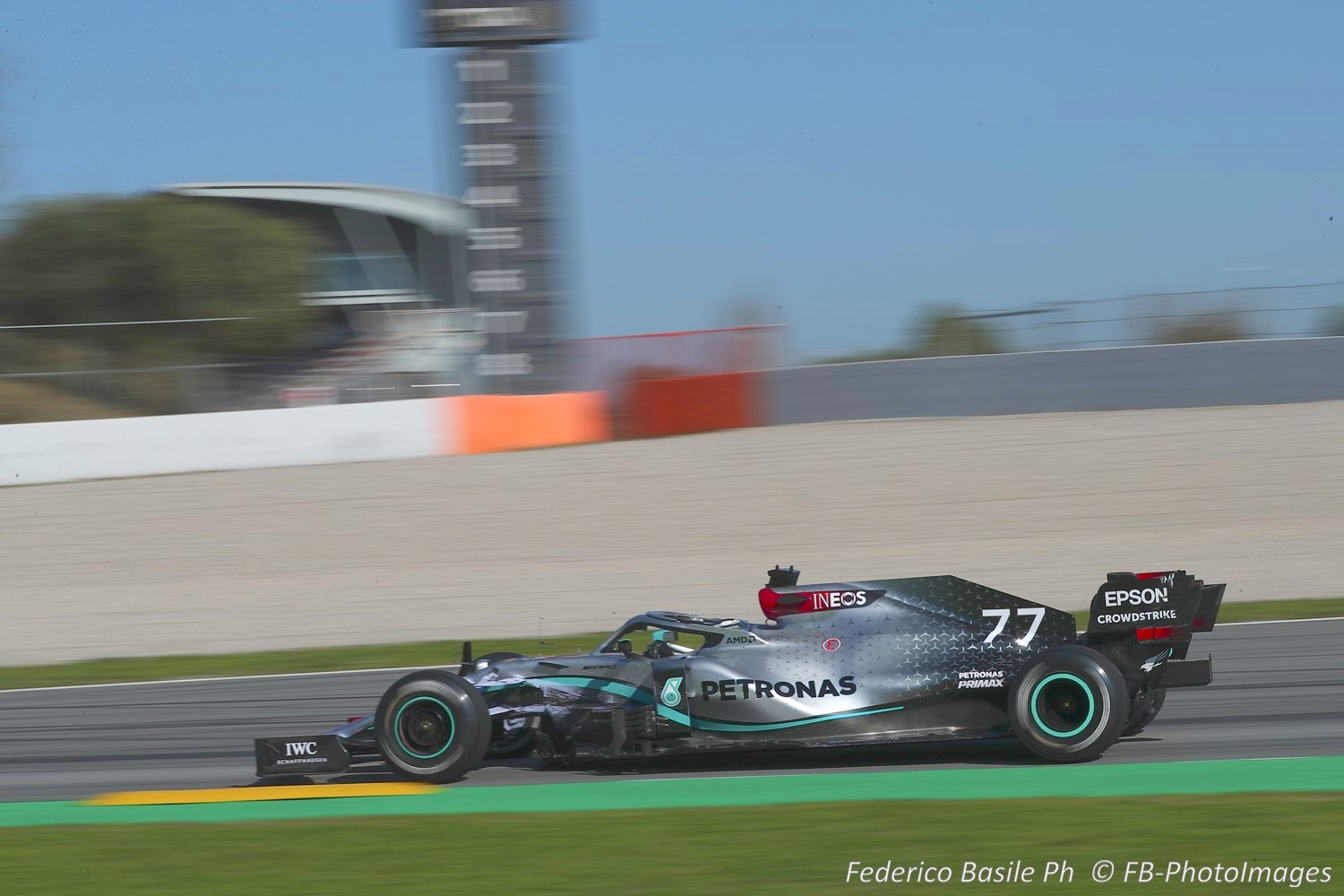 Bottas fastest in the 'trick' Mercedes