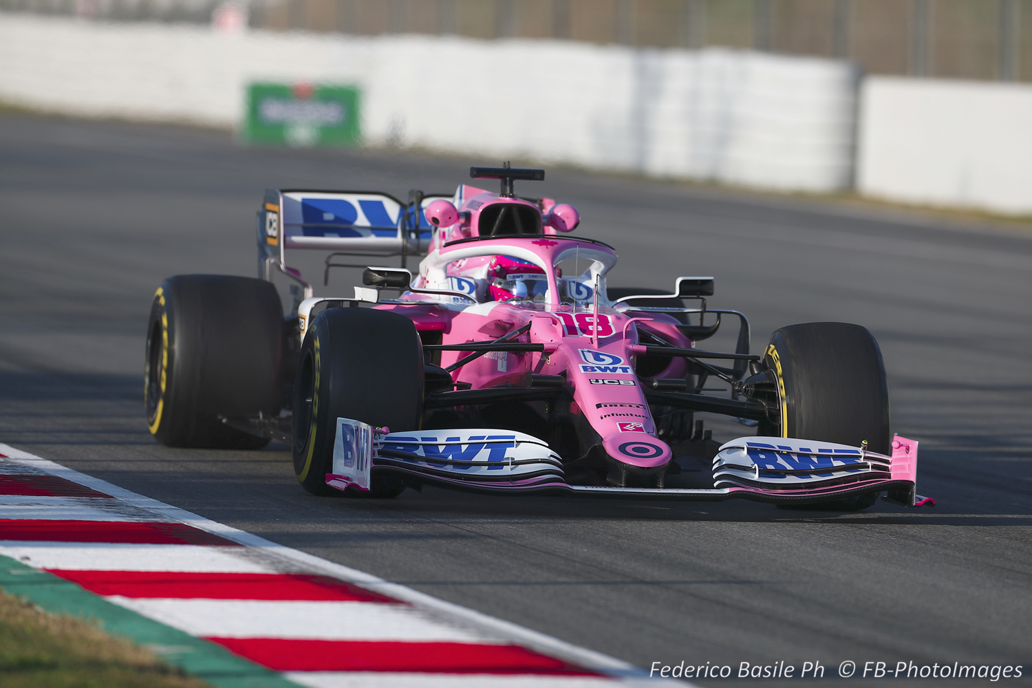 Lance Stroll eill be in one of the 'pink Mercedes cars
