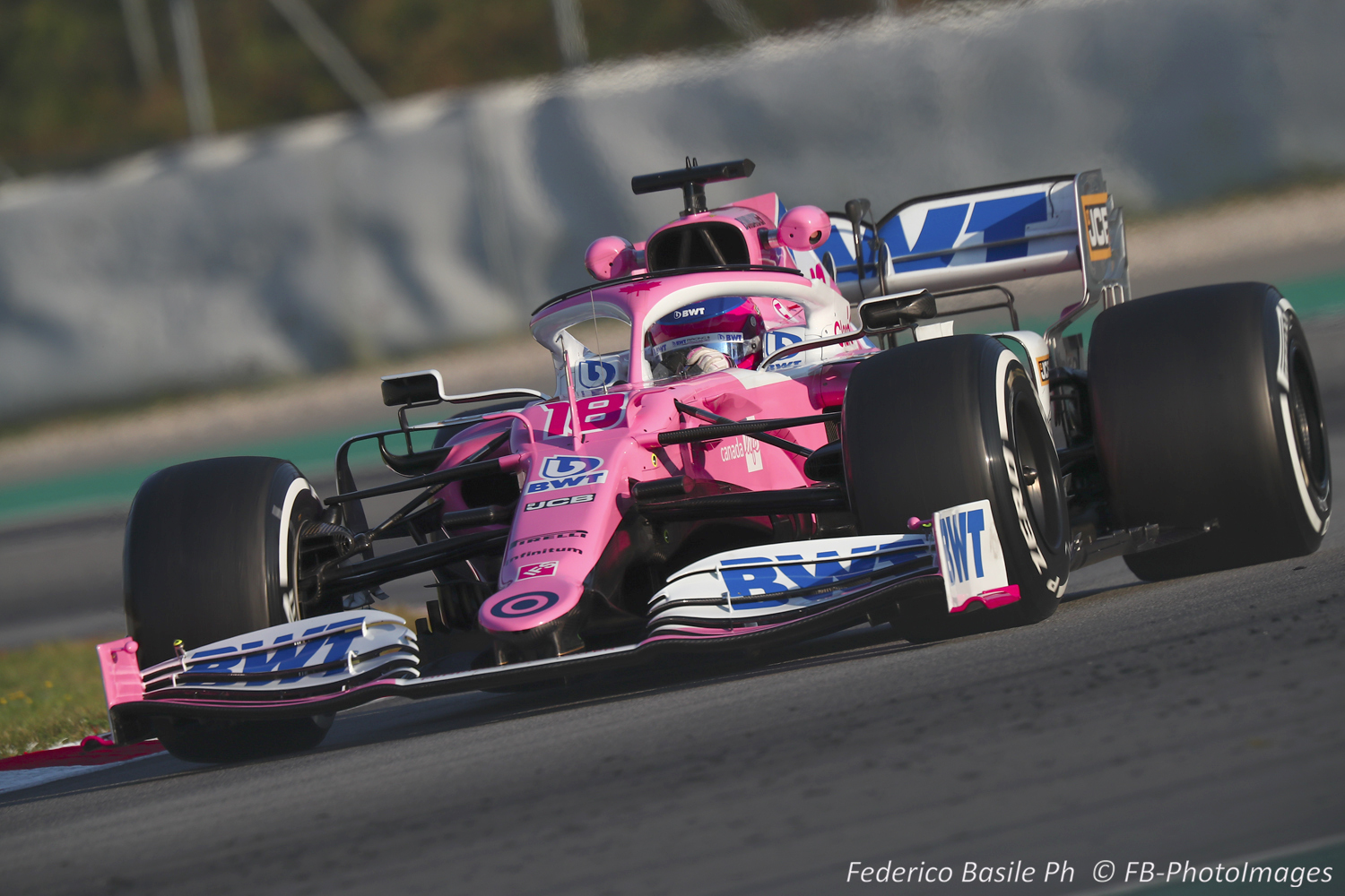 Lance Stroll in the 'pink' Mercedes. Did daddy buy the design plans from Mercedes for his son?
