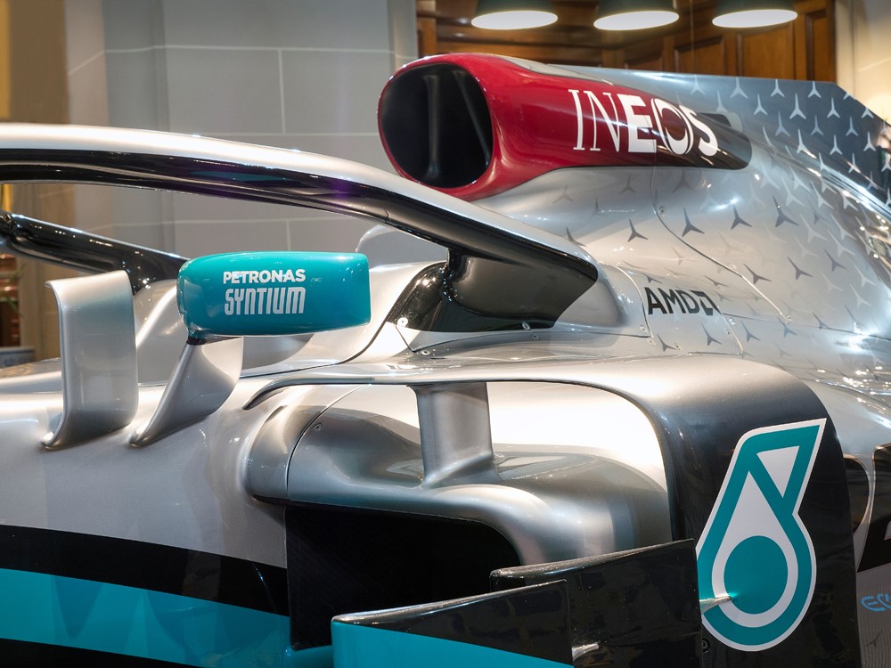 INEOS decal on engine intake