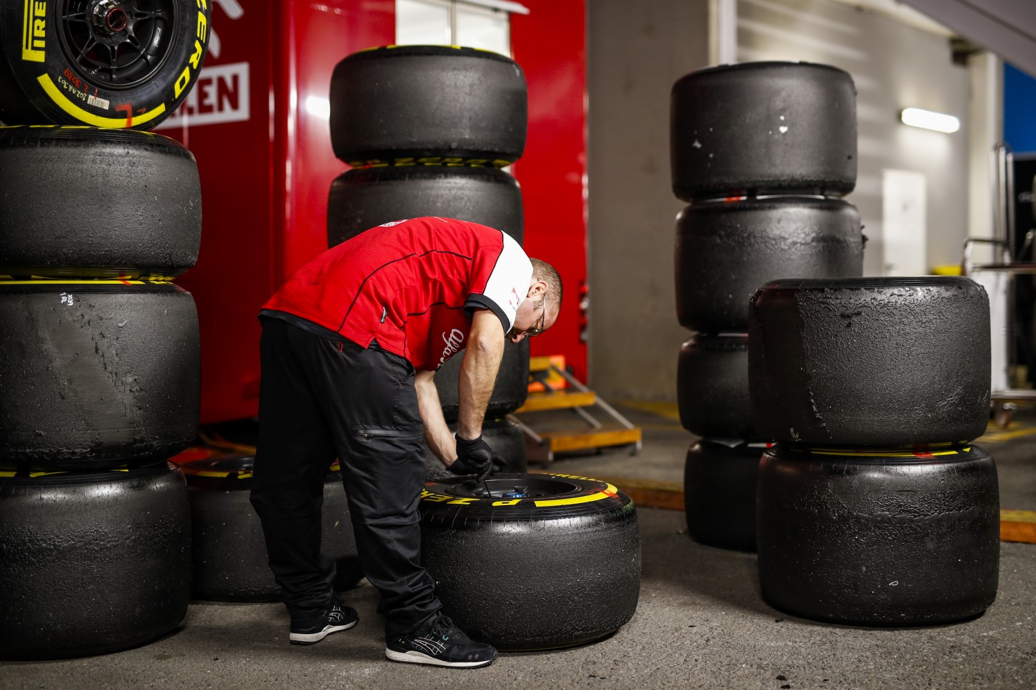 If the Pirelli Tire staff members get quarantined F1 races will have to be cancelled, or Pirelli will have to send tire mounters from other countries to backfill