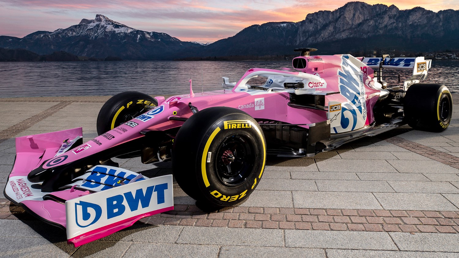 The pink Racing Point Mercedes clone