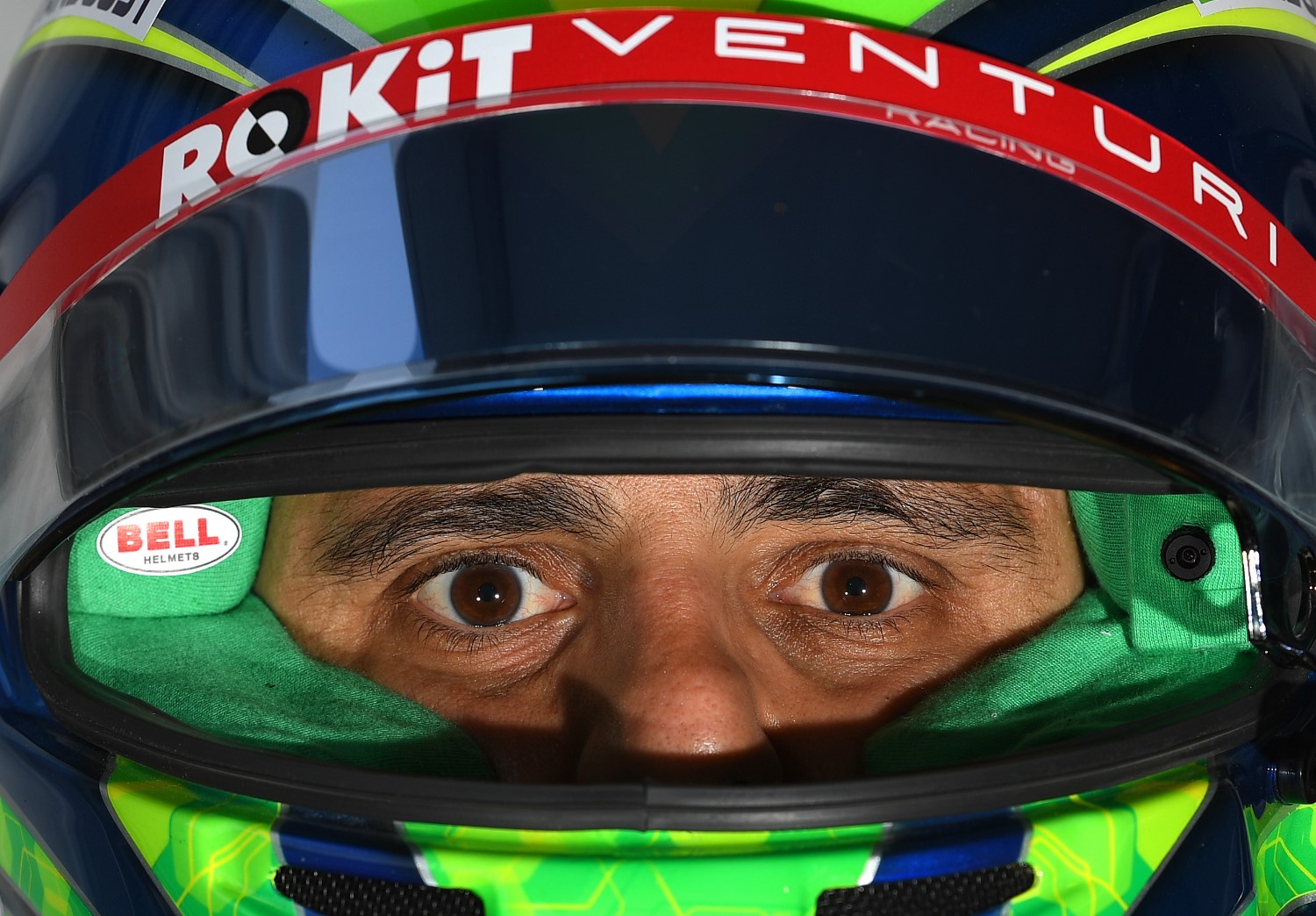 The small camera to the side of Massa's head