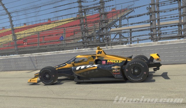 It's back to an oval - this time at Indy, for the final IndyCar iRacing event Saturday