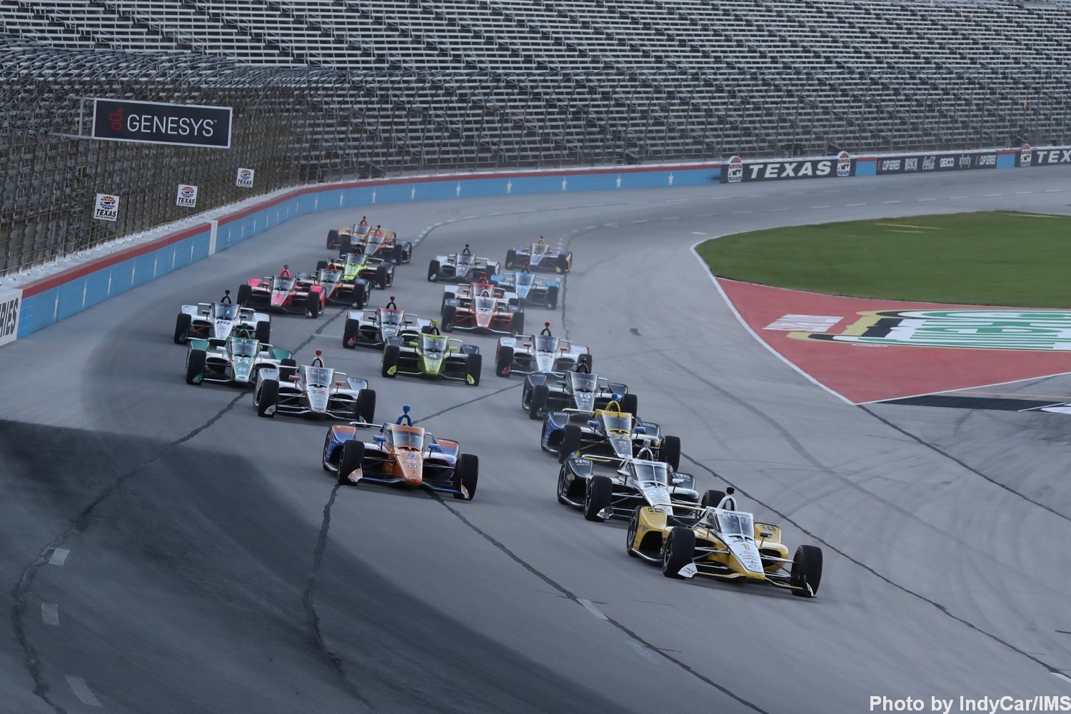 Newgarden led at the start